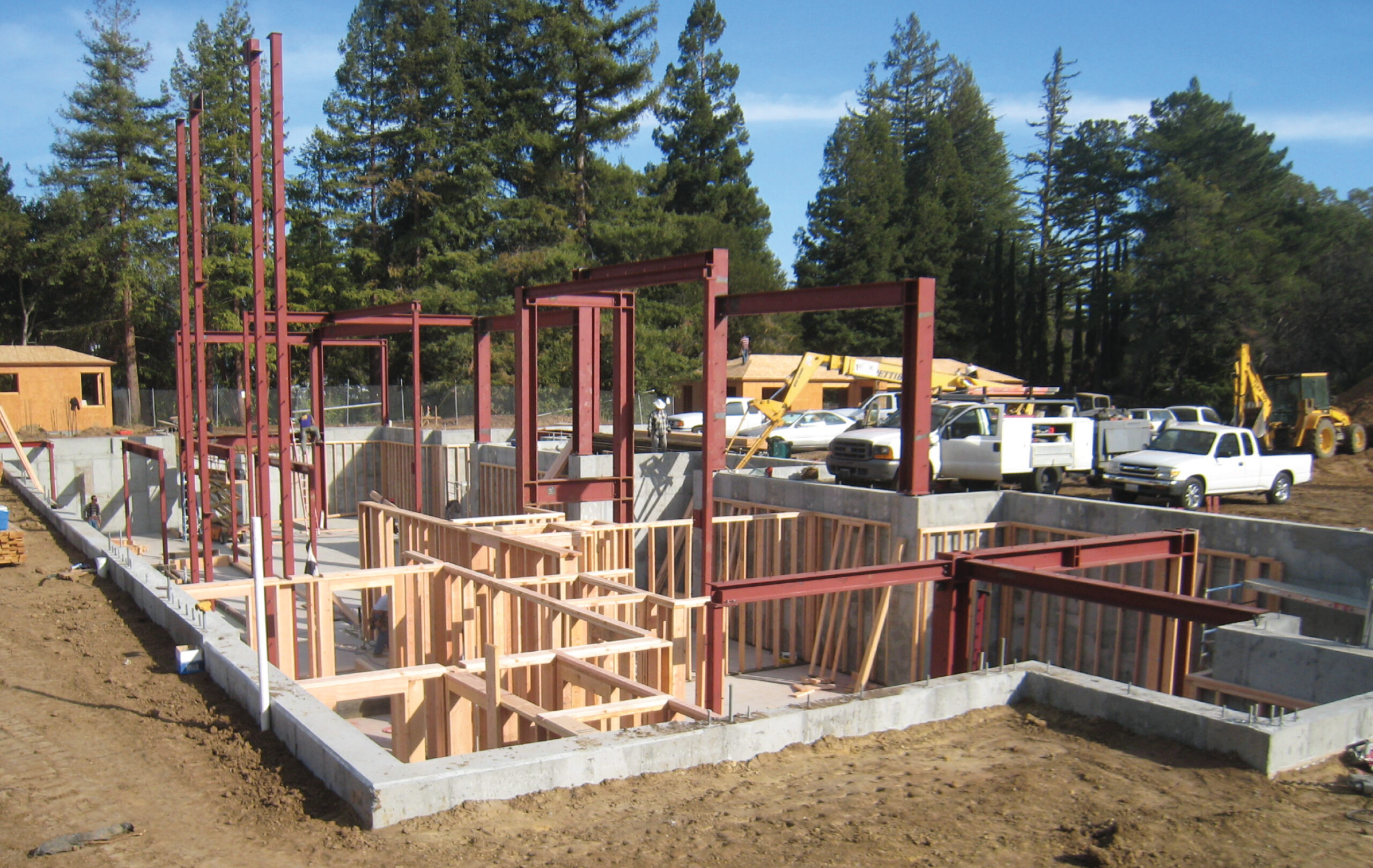 erecting a steel structure